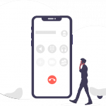Trading and communication illustration